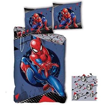 Parure de Lit Spider-Man Marvel avec 2 Taies D'oreiller Spiderman