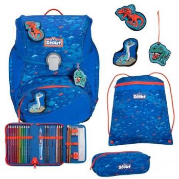 Scout Alpha Dino Schulranzen-Set 4-teilig