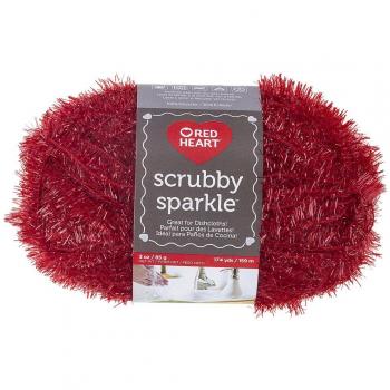 Red Heart Scrubby Sparkle Yarn