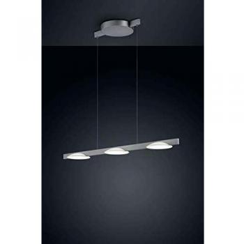 Helestra Pole LED-Hängeleuchte dreiflammig Nickel