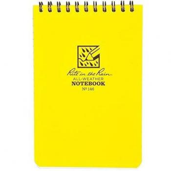 Yellow Polydura Waterproof Notebook 4x6
