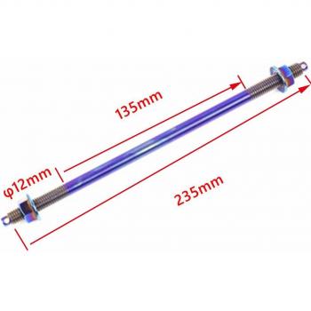 Front Wheel Axle M10/12 x 220/250/280mm for Electric Motorcycle Suzuki Honda Yamaha RSZ