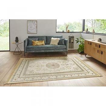 Oriental Velvet Negar Vintage Border Carpet – 95 cm x 133 cm