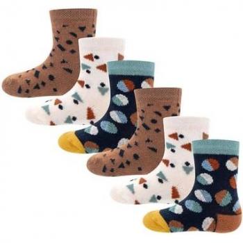Ewers Socken für Babys 6er Pack Mustermix Tinte/Latte