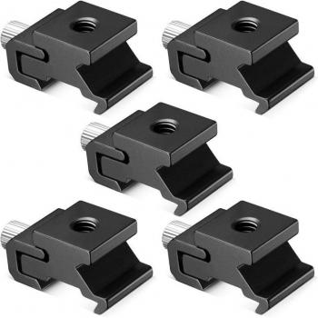 5 Stück Heißer Schuh Blitz Halterung Adapter mit 1/4 Zoll Stativschraube