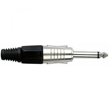 DAP 6,3 mm Jack Plug (Mono) – Nickel‑Housings mit dunkler Kappe