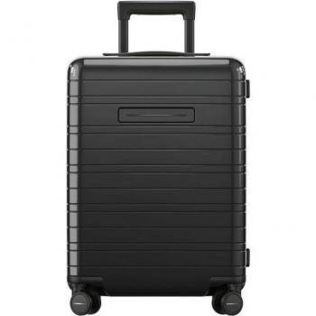 Essential 4‑Roll Cabin Trolley by Horizon – 55 cm Glossy Black