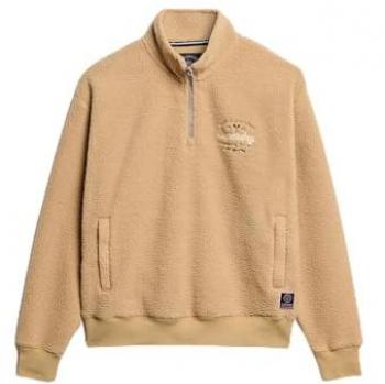 Country Club Beige Fleece Half-Zip Top for Her