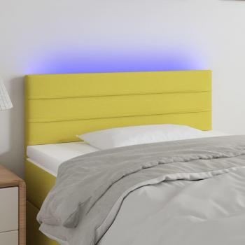 Testiera LED Verde 80 x 5 x 78/88 cm in Tessuto