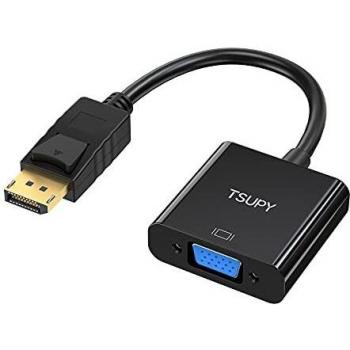 TSUPY DP‑VGA 1080p Converter, Black