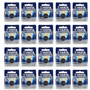 VARTA CR2016 3V Li‑Ion Button Cell Bundle, 20 Units