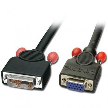 LINDY Black DVI-A Male to VGA Female Adapter Cable