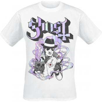 Ghost Rat Smoke T‑shirt homme blanc, tailles XL-4XL