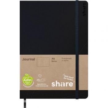 Share 4-0014103 Notizbuch blanko Dunkelblau
