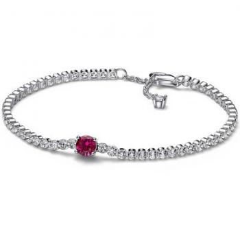 Pandora Garnet Glow Tennis Bracelet