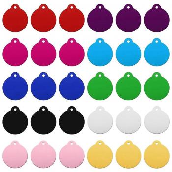 Tag Blank 30 pcs – Gravure laser blanche pour chiens