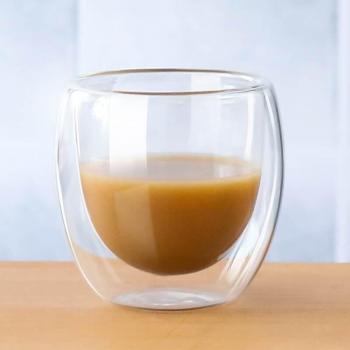 Taza térmica aislada de cristal