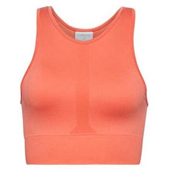 Superdry Women's Core Seamless Mid Impact Bra Hot Coral M