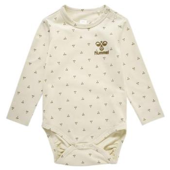 Hummel Beesy Unisex Baby Bodysuit, Long Sleeves, Beige, 15–18 Months