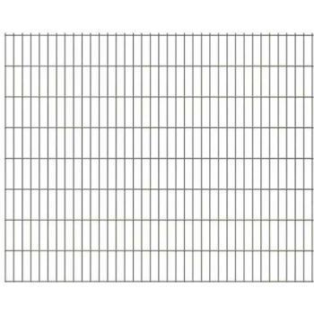 Recinzione Giardino VitaXL 4m Argento