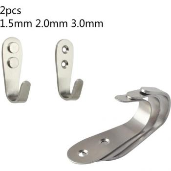 Brushed Finish Coat Hooks