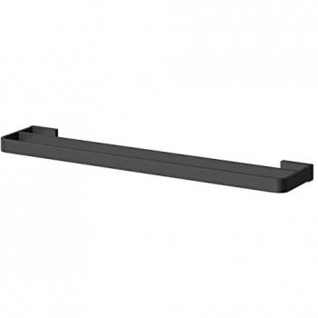 Dual Wall‑Mounted Towel Rack – Colore Matt Black, 600 mm
