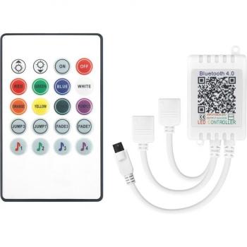 Module RGB 5‑24 V DC, Bluetooth intégré, bande LED 20 touches