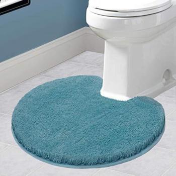 Thickened Non Slip Toilet Mat Ultra Soft Microfiber Bath Rug Quick-drying Machine Washable