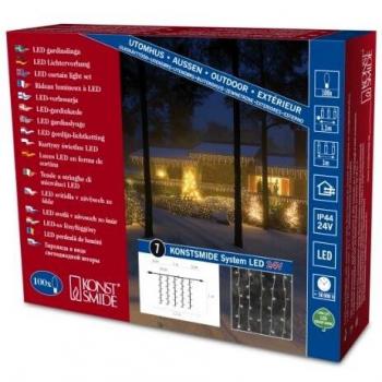 Konstsmide 4614 Clear LED Curtain Fairy Lights