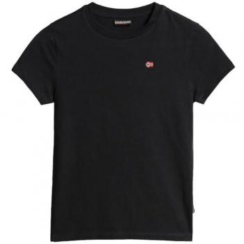 Napapijri T-Shirt „Salis“ – Schwarz, Rundhals, Regular Fit – NP0A4GEH0411 S