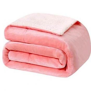 PEACH BLUSH FLEECE DOUBLE THROWN BY KEPLIN