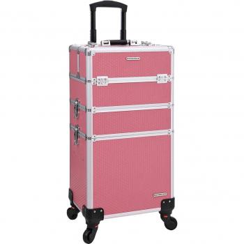 Sacs de maquillage à roulement rose