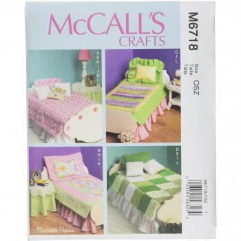 Compact Dollroom Bedding Pack – Bed, Mattress, Lamp, Nightstand