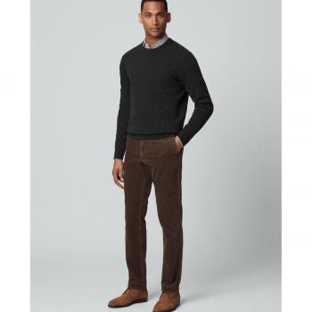 HACKETT Herren Hosenmodell Braun 32/32 – Schlanker Schnitt