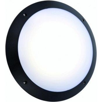 Aplique exterior LED Saxby Seran, color negro mate, IP65