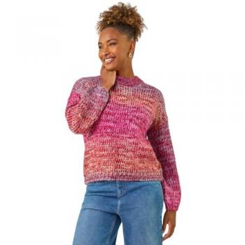 Pull ombré rose métallisé Roman