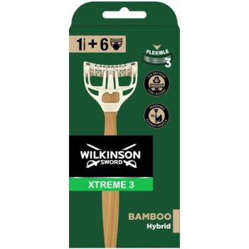 Wilkinson Rasoir Hybride Xtreme 3 avec 6 Recharges en Bambou