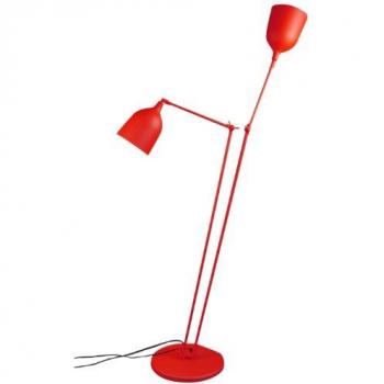 Lampadaire aluminium Aluminor Twin rouge