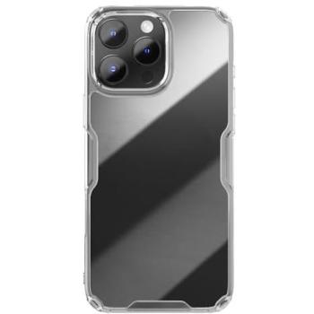 White Nature TPU Soft Clear Case for iPhone 16 Pro Max – Nillkin Transparent Silicone Protection