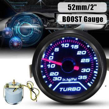 Manomètre de voiture avec éclairage LED blanc