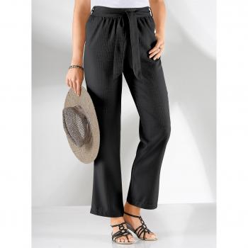 Bequeme Palazzohose in Schwarz, Damen, Gr. 52