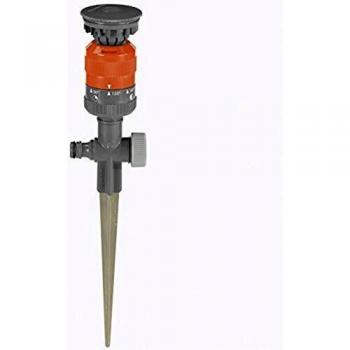 GARDENA Comfort Circular Sprinkler Vario: Spray sprinkler for even water distribution, for areas of up to 225 m², 8.5-m range, seven-step sector setting from 90°-360°, stable metal spike