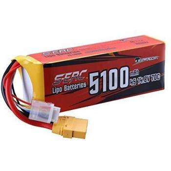 FlightForce 4S LiPo Pack – 14.8V 70C 5100mAh XT90