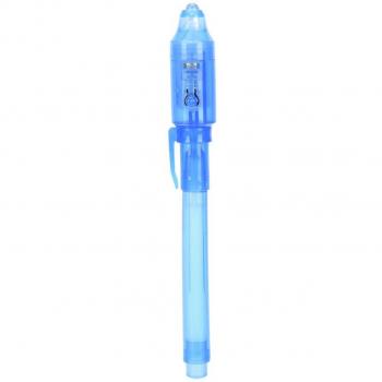 Stylo 2 en 1 violet lumière noire