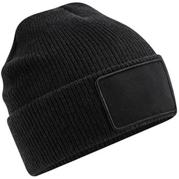 Casquette noire Beechfield à patch removable – THINSLATE