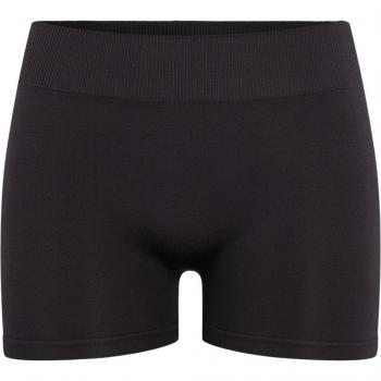 Pieces Damen Shorts 17065440 Schwarz Slim Fit