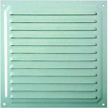 Blister grille blanche laquée 20 × 20 cm