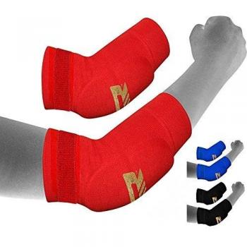 Red RDX UltraGuard Elbow Pad – MMA/Muay Thai Certified, XL
