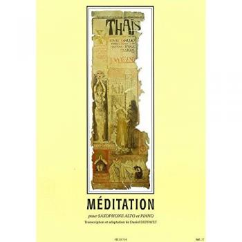 Méditation De Thaïs Pour Saxophone Alto Et Piano