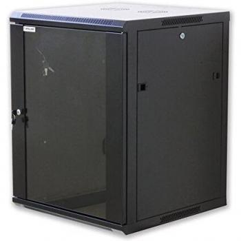 Armadio Intellinet Rack 19'' a muro 12 unità sezione unica prof. 600mm Nero